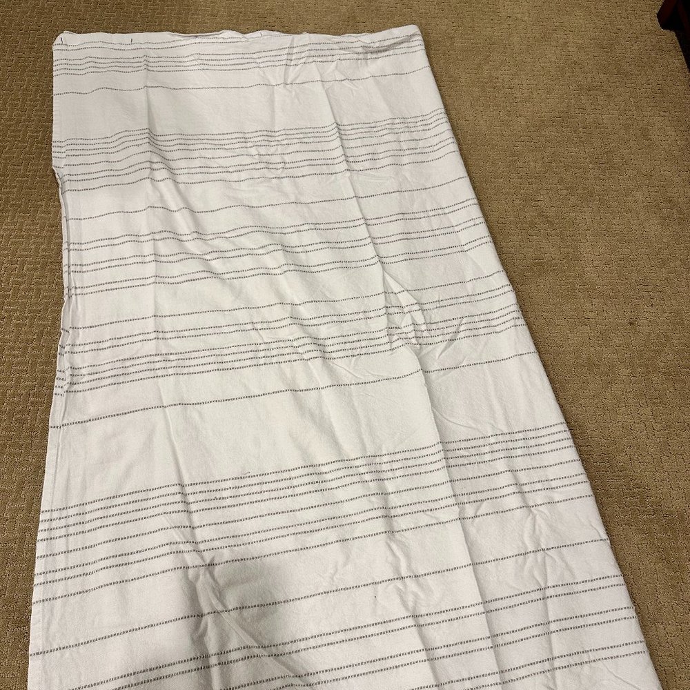 Vera Wang Gray & White Shower Curtain